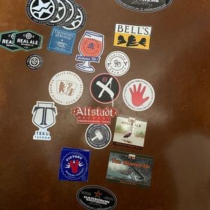 COPY - Assortment of brewery stickers